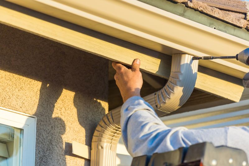 Rain Gutter Cover Installation detail