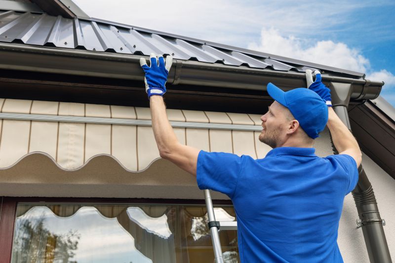 Rain Gutter Cover Installation detail
