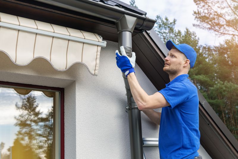 Rain Gutter Cover Installation detail